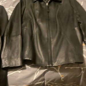 Preston & York Classic Black Leather Jacket